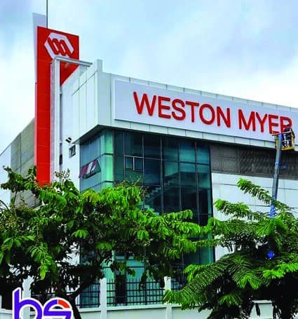 ผลงานออกแบบป้าย WESTON MYEB