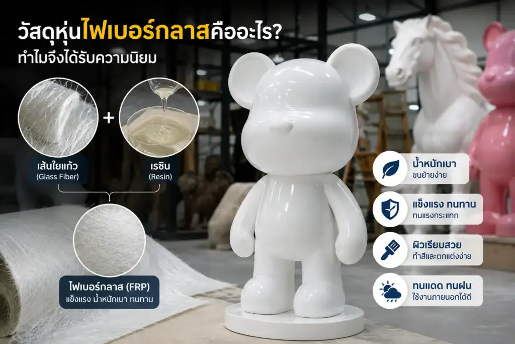 วัสดุหุ่นไฟเบอร์กลาสคืออะไร? ทำไมจึงได้รับความนิยม